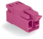 Wtyk do płytek drukowanych konstrukcja kątowa 2-bieg., różowy