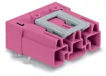 Wtyk do płytek drukowanych konstrukcja kątowa 3-bieg., różowy 770-893/011-000