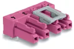 Gniazdo do płytek drukowanych konstrukcja kątowa 4-bieg., różowe 770-884/011-000