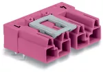 Wtyk do płytek drukowanych konstrukcja kątowa 4-bieg., różowy 770-894/011-000
