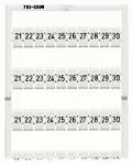 Tabliczka z oznacznikami WMB jako karta, biała 793-5504