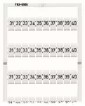 Tabliczka z oznacznikami WMB jako karta, biała 793-5505