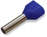 Podwójna tulejka przewodowa; TULEJKA DO 2x2,5 mm² / AWG 14 z kołnierzem z tworzywa, niebieski