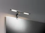 PAULMANN Oprawa ścienna HOOK LED nad lustro 2x3,2W 2x280lm 2700K IP44 230V chrom / metal