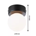 PAULMANN Lampa sufitowa łazienkowa GOVE LED G9 max.20W IP44 230V czarny matowy / metal