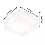 PAULMANN Lampa sufitowa MARO LED 6.8W 430lm IP44 230V kwadrat biały