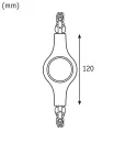 PAULMANN Oprawa URail LED DIM łącznik liniowy 1x5,3W 2700K 230V czarny mat / metal