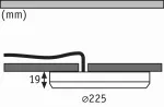 PAULMANN Panel 2w1 Cover-it Sensor 18W 4000K 225mm 230V Biały-mat/Tworzywo sztuczne