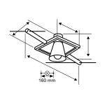 PAULMANN System linkowy spot Sheela max1x10W GU5,3 Chrom mat/Chrom 12V DC 60VA twszt/metal