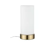 PAULMANN Lampa stołowa PINJA E14 max. 1x20W 230V biały / mosiądz szczotkowany / metal / szkło