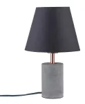 PAULMANN Neordic Tem Lampa stołowa max. 1x20W E27 230V Szary/Miedziany Tkanina/Beton/Metal