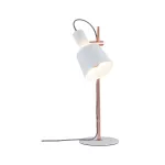 PAULMANN Lampka stołowa HALDAR E14 max. 1x20W 230V biały / miedź / metal