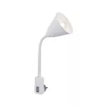 PAULMANN Lampa wtyczkowa JANUS elastyczne ramię E14 max. 20W 230V biały