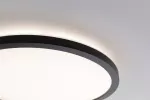 PAULMANN Plafoniera ATRIA SHINE LED Backlight 11.2W 850lm okrągła 190mm 3000K 230V czarny matowy / tworzywo sztuczne