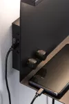 PAULMANN Oprawa ścienna JARINA LED DIM USB-C 6W 540/200lm 3000K 230V czarny mat / metal