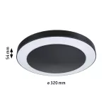 PAULMANN Plafoniera CIRCULA 14W SH Zigbee 2200-3000K IP44 230V antracyt / tworzywo sztuczne