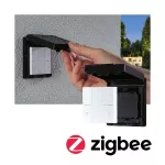 PAULMANN Przełącznik ścienny Plug+Shine SH Zigbee IP44 czarny / tworzywo sztuczne