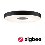 PAULMANN Plafoniera PURIC PANE LED SH Zigbee 16W DIM 2700K 400mm 230V czarny / szary /metal