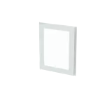 CTT24 drzwi, transparentne, białe do obudów typu ComfortLine bez zamka, 621x498mm (WxS)