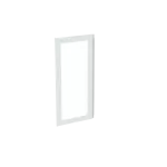 CTT27 drzwi, transparentne, białe do obudów typu ComfortLine bez zamka, 1071x498mm (WxS)