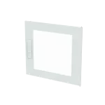 CTT23S drzwi, transparentne, białe do obudów typu ComfortLine z zamkiem, 471x521mm (WxS)
