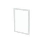 CTT37S drzwi, transparentne, białe do obudów typu ComfortLine z zamkiem, 1071x771mm (WxS)