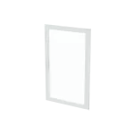 CTT38S drzwi, transparentne, białe do obudów typu ComfortLine z zamkiem, 1221x771mm (WxS)