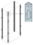 EM1400 Profile pionowe 1400mm (h) (4szt)