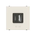 N2285.1 BL | ładowarka USB-A+C 2M | Zenit BL biały
