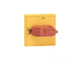 OHYS3AH1 Pokrętło wyboru żółto-czer. IP54 do OT16...125F, na wałek 6mm, oz: I-0, ON-OFF, blok: kłódkowa w OFF, otwarcia drzwi w ON