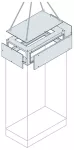 ER1080K Górny przedział kablowy 1000x800mm