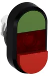 MPD12-11R przycisk podwójny bez tekstu czerwone pole podświetlany