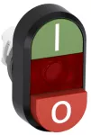 MPD13-11R przycisk podwójny I-0 czerwone pole podświetlany