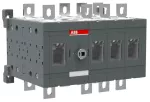 OT200E13C Przełącznik (I-0-II) 200A, 3P, napęd z przodu, bez wałka i rączki, montaż na płycie montażowej, zestaw śrub do zacisk