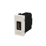 R2185.8 BL Ładowarka USB 2.000mA z LED, 1-krotna - 1M - Biały