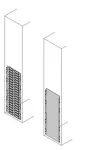 PTVS1020 Wygrodzenie pionowe boczne tylne z nacięciami; forma 2b-3b-4b; 1000x200mm (WxG) (bez profili środkowych)