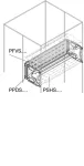 PPDS0200 Wygrodzenie tylne pod apraturę modułowa; forma 2a-3a; W=200mm