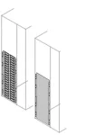 PTVS8052 Wygrodzenie pionowe boczne tylne z nacięciami; forma 2b-3b-4b; 800x500mm (WxG) (z profilami środkowymi)