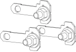 Przedłużacz zacisków XR1, zestaw dla 3 przekł typ ASR 203