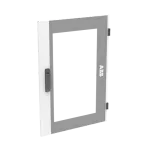 TZT205 drzwi, transparentne, szare do obudów typu TwinLine z szyldem i wkładką dwupiórową, 793x539mm (WxS)