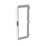 TZT208 drzwi, transparentne, szare do obudów typu TwinLine z szyldem i wkładką dwupiórową, 1243x539mm (WxS)
