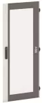 TZT312 drzwi, transparentne, szare do obudów typu TwinLine z szyldem i wkładką dwupiórową, 1843x789mm (WxS)