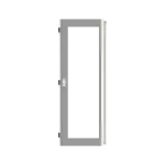 TZT209L drzwi, strona lewa, transparentne, szare do obudów typu TwinLine bez zamka, 1393x539mm (WxS)