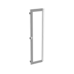 TZT212L drzwi, strona lewa, transparentne, szare do obudów typu TwinLine bez zamka, 1843x539mm (WxS)