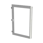 TZT307L drzwi, strona lewa, transparentne, szare do obudów typu TwinLine bez zamka, 1093x789mm (WxS)