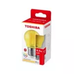 TOSHIBA Żarówka LED FILAMENT (YELLOW) G45 E27 4.5W