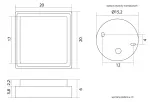 SU-MA plafoniera Beni BN-KW200