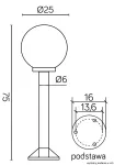 SU-MA lampa stojąca zewnętrzna Kule K 5002/3/K 250