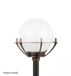 SU-MA lampa stojąca zewnętrzna kule z koszykiem 200 E27 czarny/patyna IP43 K 5002/3/KPO OP