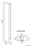 SU-MA lampa stojąca zewnętrzna Linea 16702-600